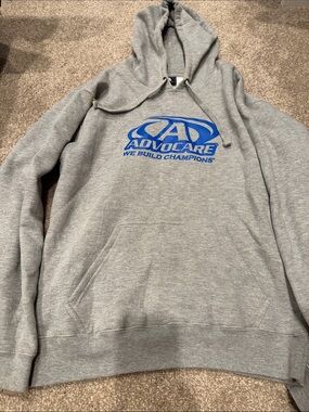 Men's AdvoCare Gray Hoodie with Blue Logo